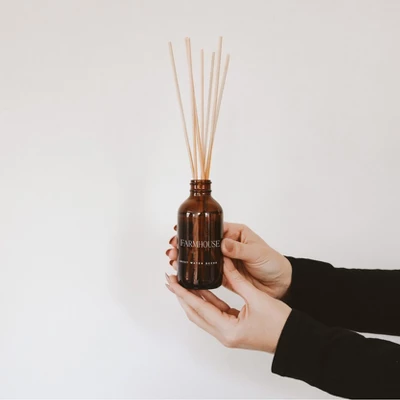 Sweet Water Decor Farmhouse Amber Reed Diffuser - 3.5oz 3 Sweet Water Decor Farmhouse Amber Reed Diffuser - 3.5oz