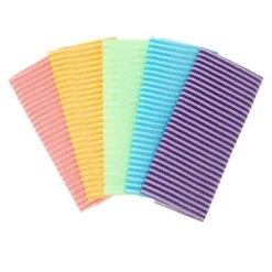 Okuna Outpost 10 Pack Extra Long Nylon Body Scrub Towel, Exfoliating Cloth (11.5 X 34.5 In, Assorted Colors) -Body Care Shop GUEST 1b91a0e5 35ca 4865 bdff d3eb97d152a7