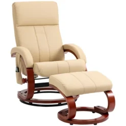 HOMCOM Recliner Chair With Ottoman, Electric Faux Leather Swivel Reclining Chair With 10 Vibration Points, 5 Massage Mode, Remote Control -Body Care Shop GUEST 220b14d0 49c7 419e 862b 0204f22a3fdc