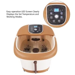 All-In-One Foot Spa Bath Massager Tem/Time Set Heat Bubble Vibration W/6 Roller -Body Care Shop GUEST 2224c030 b215 4add bd2e efce62f60d89