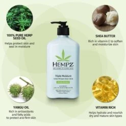 Hempz Triple Moisture Herbal Whipped Body Crème Grapefruit & Peach - 17oz -Body Care Shop GUEST 2ab4c1e1 70e4 4280 8248 fbbafcaee696