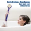 Unique Bargains Back Scrubber For Shower Bath Brush With Bristles And Loofah Shower With Long Handle For Skin Exfoliating Blue White 2pcs -Body Care Shop GUEST 2e45c5b7 3390 4052 bb87 8fc2e5b30242