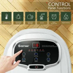 Costway Portable Foot Spa Bath Motorized Massager Electric Feet Salon Tub W/Shower Timer