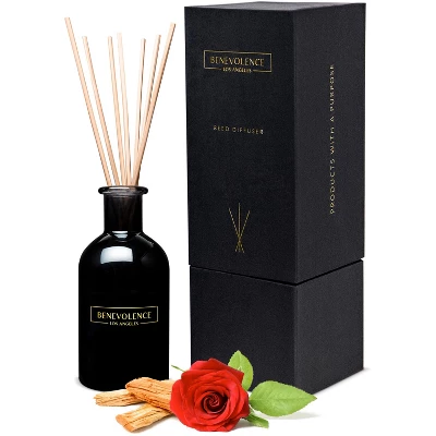 Benevolence LA Aromatherapy Scented Oil Reed Diffuser Set 8 Benevolence LA Aromatherapy Scented Oil Reed Diffuser Set - Image 6