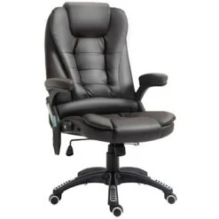 HOMCOM High Back Executive Massage Office Chair With 6 Point Vibration, 5 Modes, Faux Leather Heated Reclining Desk Chair -Body Care Shop GUEST 519cf9b7 14cd 4344 bf21 a2c691aca3f1