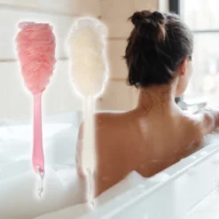 Unique Bargains Body Bath Brush Scrubber Loofah Shower With Long Handle For Skin Exfoliating PP Mesh 2 Pcs -Body Care Shop GUEST 5f19bd0f 8862 413d 98f8 9323bebd2aa8