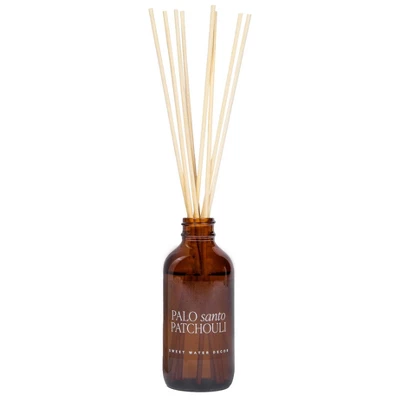 Sweet Water Decor Palo Santo Patchouli Amber Reed Diffuser -3.5oz 4 Sweet Water Decor Palo Santo Patchouli Amber Reed Diffuser -3.5oz - Image 2