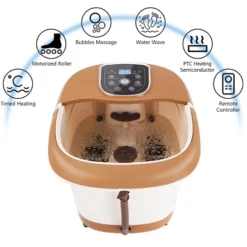 All-In-One Foot Spa Bath Massager Tem/Time Set Heat Bubble Vibration W/6 Roller -Body Care Shop GUEST 6aa84e01 f16b 46d5 814c 74515f92ba00