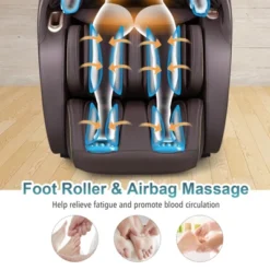 Relaxe Zero Gravity Shiatsu Massage Chair With Heating (SL-Track) Brown/Coffee -Body Care Shop GUEST 6c1ea0f9 c5a9 44b7 8ca8 a90ec5a53e8c