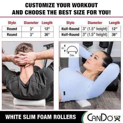CanDo Foam Roller Slim 4 CanDo Foam Roller Slim - Image 2