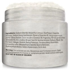 Kombucha Body Scrub With Collagen And Shea Butter, Exfoliating And Smoothing Body Scrub, M3 Naturals, 12oz