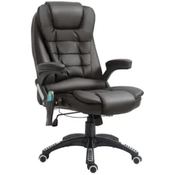 HOMCOM High Back Executive Massage Office Chair With 6 Point Vibration, 5 Modes, Faux Leather Heated Reclining Desk Chair -Body Care Shop GUEST 7abfcf01 c996 42ab bb2a 7bbc1eaa7ea1