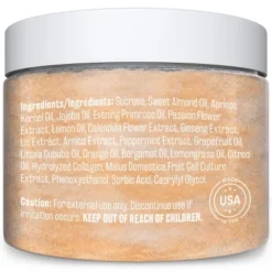 Brown Sugar Body Scrub, Exfoliating Body Scrub, M3 Naturals, 12oz