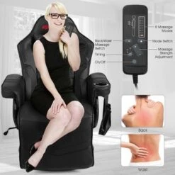Costway Massage Gaming Recliner Reclining Racing Chair Swivel BlackGrayBlueRed Pink -Body Care Shop GUEST 837abf40 4825 43a6 9adf 1a60e768a08c