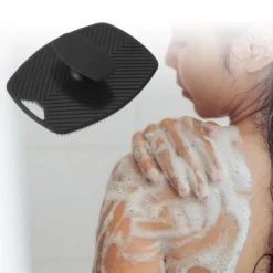 Unique Bargains Soft Silicone Handheld Body Scrubber Bath Brush