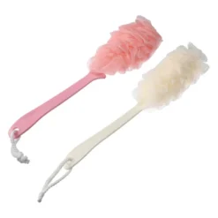 Unique Bargains Body Bath Brush Scrubber Loofah Shower With Long Handle For Skin Exfoliating PP Mesh 2 Pcs -Body Care Shop GUEST 98887509 956b 4e74 a4fc 15397246d099
