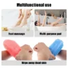 Unique Bargains Bath Massage Pad Back Scrubber Back Brush Exfoliate Feet Scrubber With Suction Cups TPR 2 Pcs