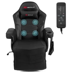 Costway Massage Gaming Recliner Reclining Racing Chair Swivel BlackGrayBlueRed Pink -Body Care Shop GUEST ad7abf0f 5e85 47db 96b2 922b6b0f4d92