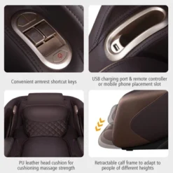 Relaxe Zero Gravity Shiatsu Massage Chair With Heating (SL-Track) Brown/Coffee -Body Care Shop GUEST bb69d200 33e1 4a5b 92c4 d451a48f99a2