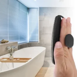 Unique Bargains Soft Silicone Handheld Body Scrubber Bath Brush -Body Care Shop GUEST c9cef0d8 d6a8 4ff7 8be1 32fd39f1165b