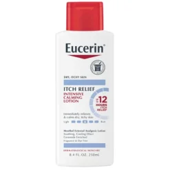 Eucerin Itch Relief Intensive Calming Lotion For Sensitive Dry Skin Unscented - 8.4 Fl Oz