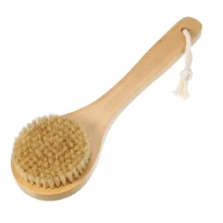Unique Bargains Double Sided Bath Brush Wood Back Scrubber With Handle For Shower Brown 1 Pcs -Body Care Shop GUEST d1a7b237 5398 41e8 85a0 57ef47068d06