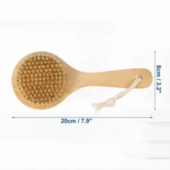 Unique Bargains Double Sided Bath Brush Wood Back Scrubber With Handle For Shower Brown 1 Pcs -Body Care Shop GUEST ede8add8 ab8f 453a 8523 1872735da7b6