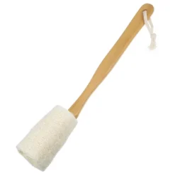 Unique Bargains Bath Brush Wood Back Scrubber With Long Handle For Shower 3.9 Inches Brown Beige -Body Care Shop GUEST f3c10d61 0281 4d58 8c1f 1fcab2f375bf