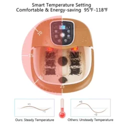 All-In-One Foot Spa Bath Massager Tem/Time Set Heat Bubble Vibration W/6 Roller -Body Care Shop GUEST f70d2357 2709 4e13 9014 76ecf2dfb373