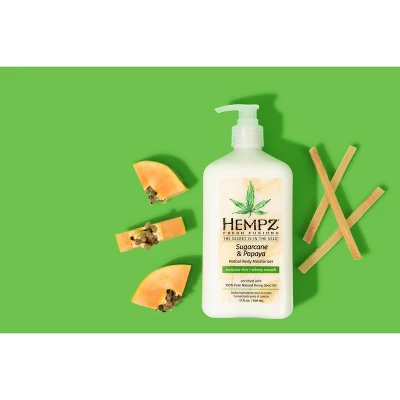 Hempz Sugarcane Sugarcane And Papaya Herbal Body Moisturizer Sugar & Passionfruit - 17 Fl Oz 4 Hempz Sugarcane Sugarcane And Papaya Herbal Body Moisturizer Sugar & Passionfruit - 17 Fl Oz - Image 2