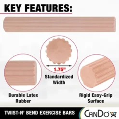 CanDo Twist-n' Bend Flexible Resistance Bars For Grip And Forearm Strengthening, Physical Therapy, Rehabilitation, Injury Recovery, And Pain Relief -Body Care Shop GUEST fe92e88a 9f44 4b75 8b9f f7becff99764